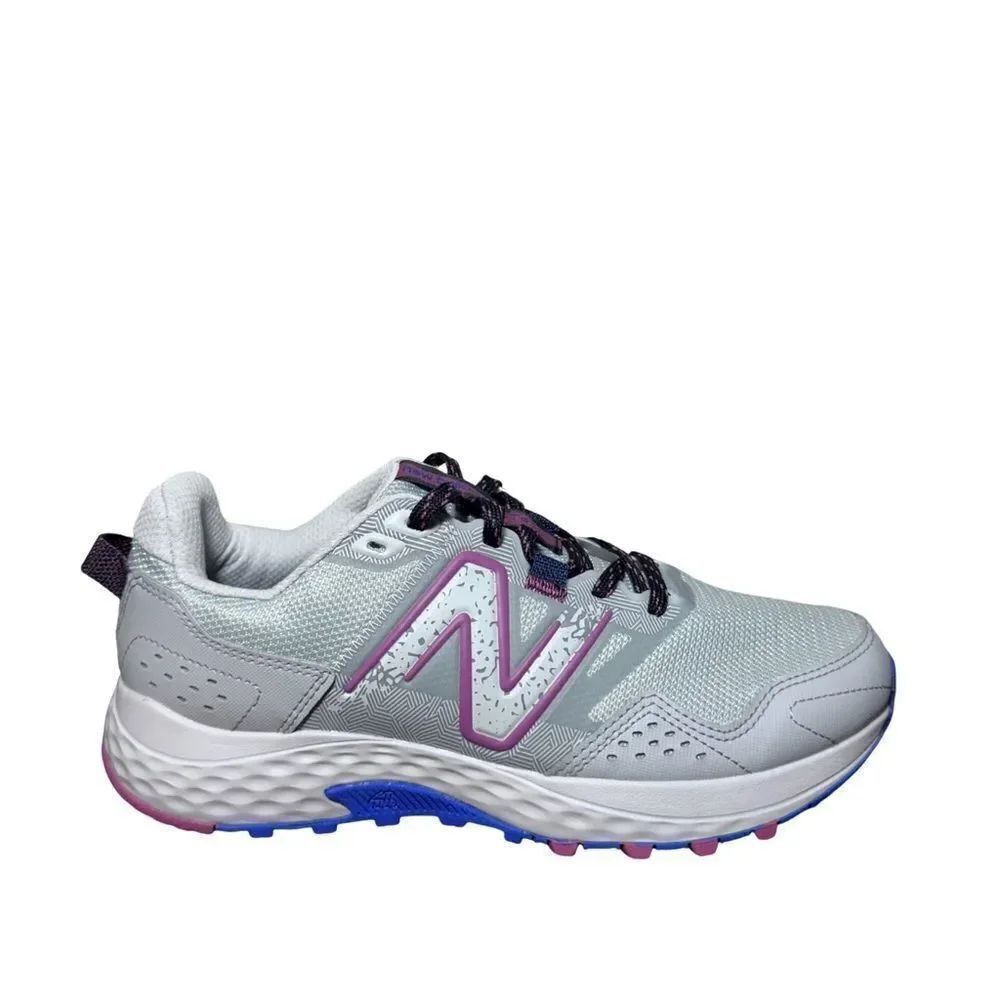 New Balance Women's White and Purple Running Shoes trail shoes size 8.5